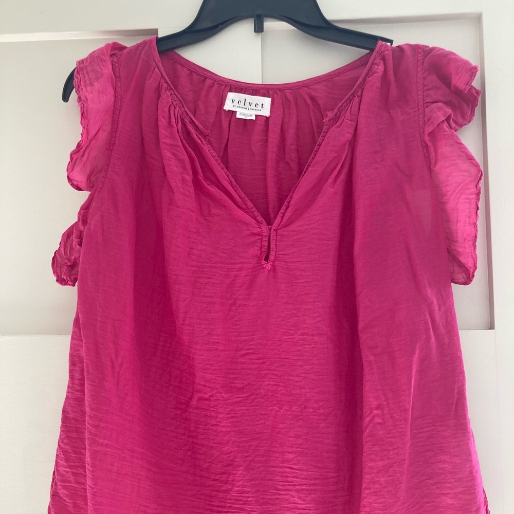 Gorgeous Fuchsia Pink Blouse by Velvet